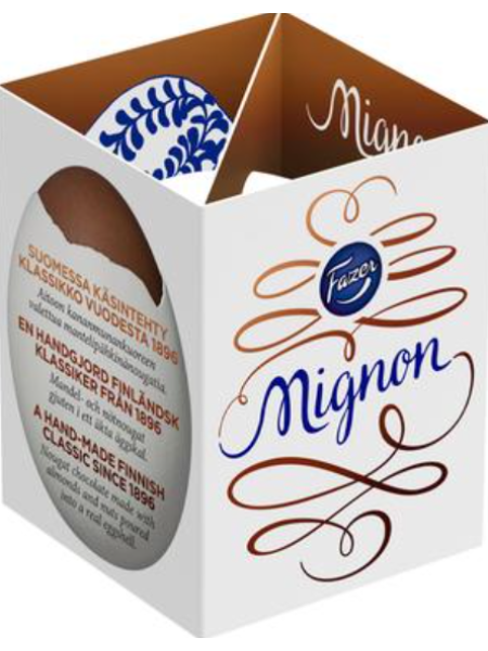 Шоколадное яйцо с миндалем и нугой Fazer Mignon 52 г