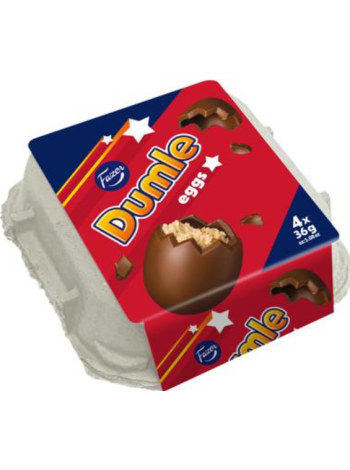 Шоколадные пасхальные яйца FAZER Dumle Mousse Muna 4шт 144г