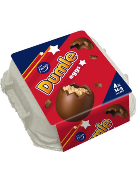 Шоколадные пасхальные яйца FAZER Dumle Mousse Muna 4шт 144г