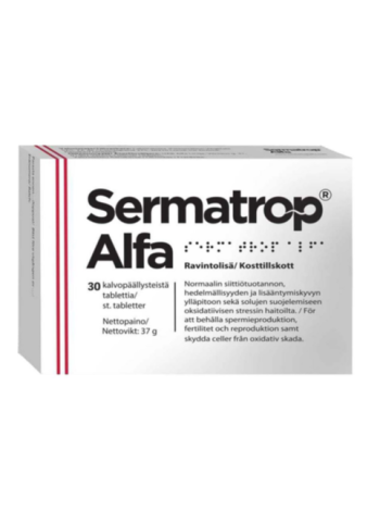 Витаминсодержащая пищевая добавка для мужчин Sermatrop Alfa 30шт