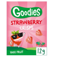 Клубничные чипсы для детей Goodies12 г сублимированные кусочки клубники 