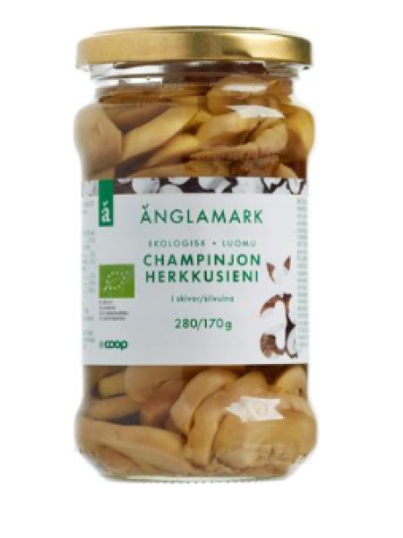 Грибы нарезанные органические Änglamark 280г