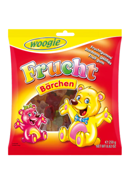 Фруктовые жевательные мишки Woogie 250 г