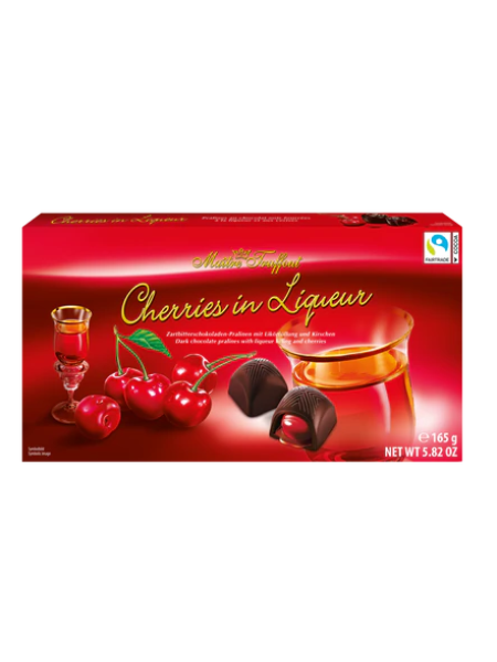 Подарочная коробка шоколадных конфет Maître Truffout Cherries in Liqueur 165г Вишня в ликере