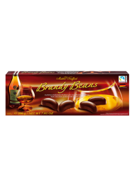 Конфеты пралине с бренди Maitre Truffout Brandy Beans 200г