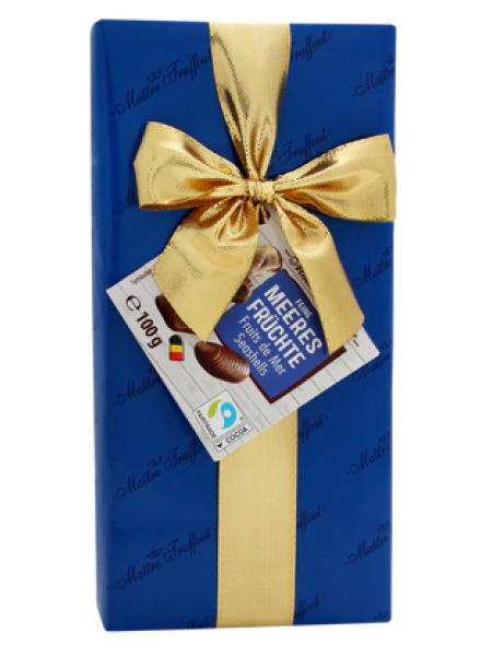 Шоколадные конфеты пралине Maître Truffout Belgian 100г синяя упаковка