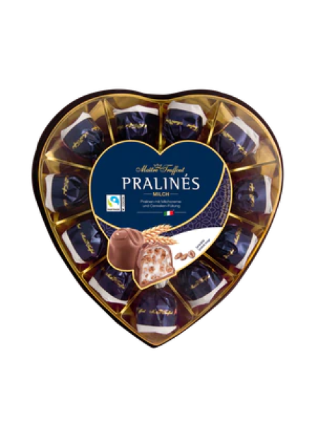 Шоколадные конфеты из сливок и злаков Maitre Truffout Pralines milk 165г