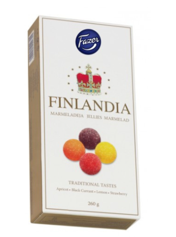 Ассорти мармелада в коробке Fazer Finlandia Marmeladirasia 260г  