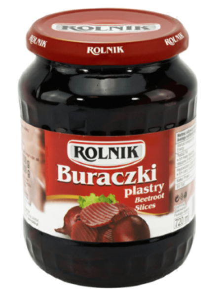 Свекла резанная в маринаде ROLNIK Buraczki Plastry 720 мл