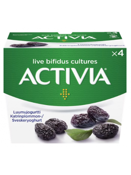 Питьевой йогурт Danone Activia 4x125г с черносливом