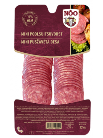 Полукопченая колбаса NÕO Mini poolsuitsuvorst 135 г
