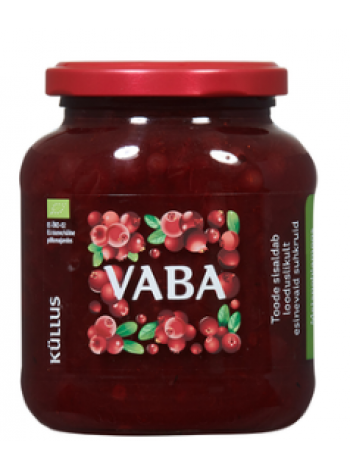 Органический брусничный джем Küllus Vaba 400г без сахара 