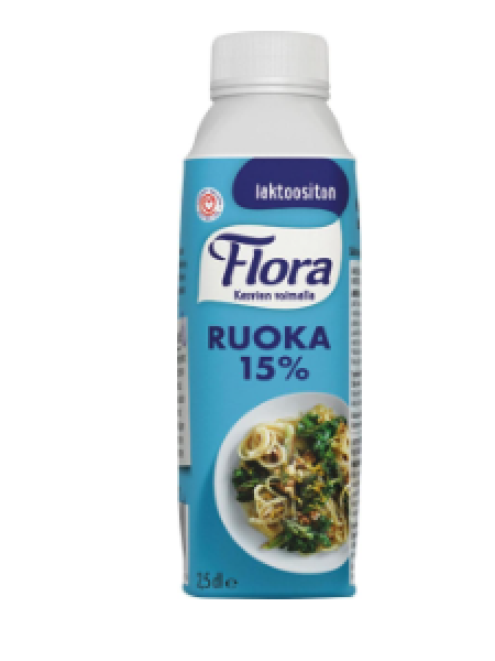 Безлактозный крем для приготовления пищи Flora Ruoka 15% 2,5dl 