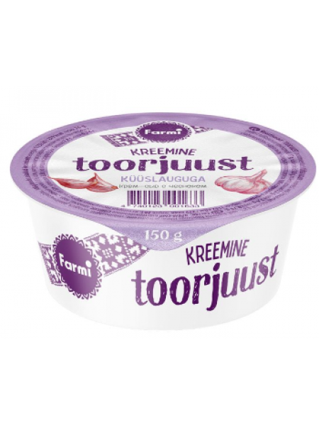 Сливочный сыр с чесноком FARMI Toorjuust 150г