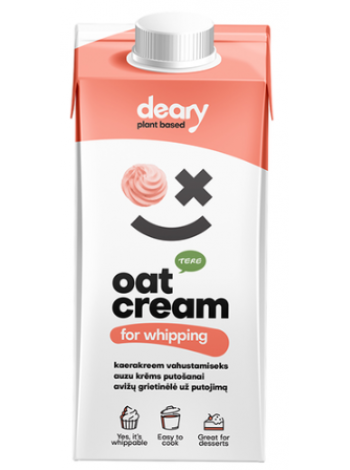 Сливки овсяные для взбивания TERE Oat Cream 250 мл