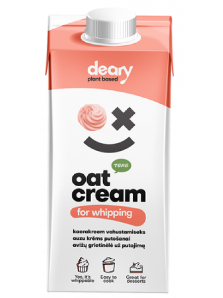 Сливки овсяные для взбивания TERE Oat Cream 250 мл