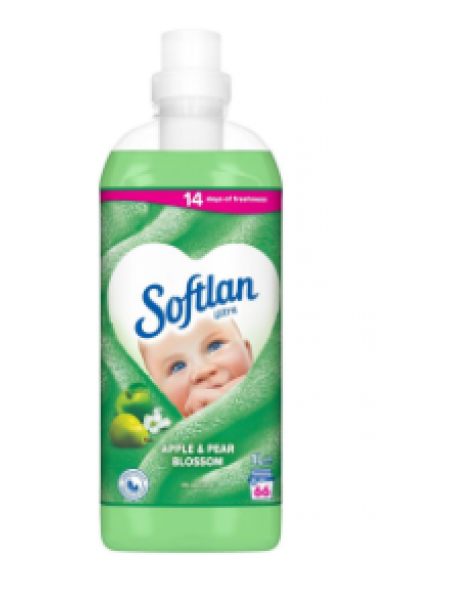 Кондиционер для белья Softlan Ultra Apple & Pear Blossom 1000мл яблоко груша