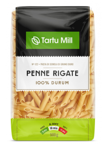 Паста из твердых сортов пшеницы TARTU MILL Penne 500г
