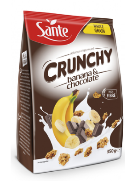 Мюсли с бананом и шоколадом SANTE 350г