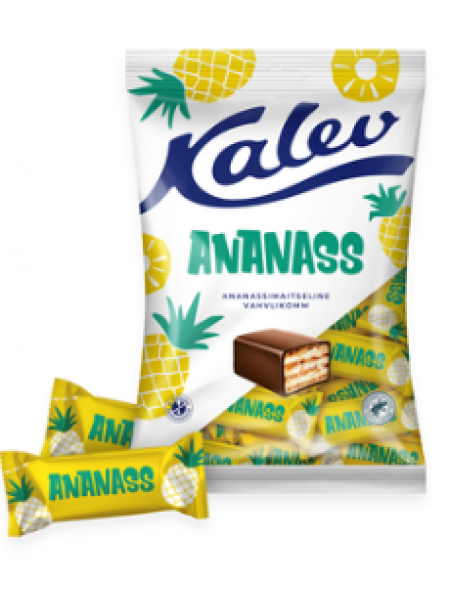 Конфеты вафельные Ананас Kalev Ananass 150г