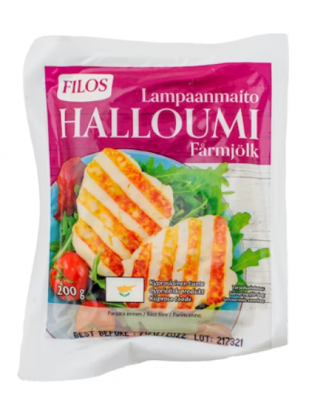 Кипрский халлуми из овечьего молока Filos halloumi lampaanmaidosta 200г
