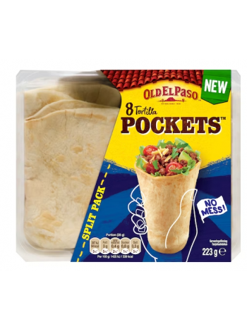 Пшеничные тортильи Old El Paso Tortilla pockets 223г