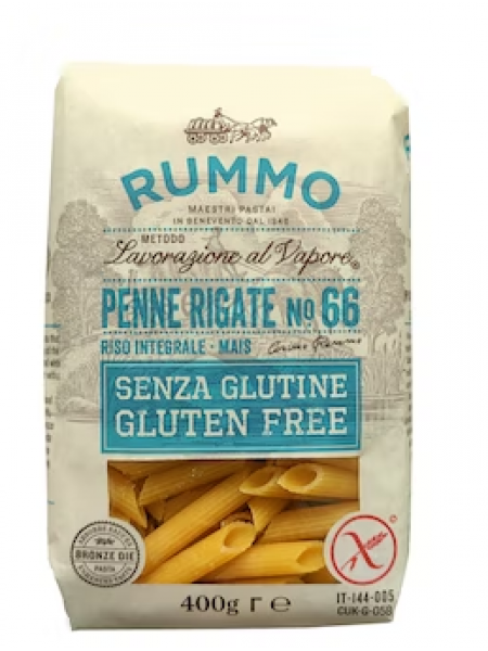Паста без глютена Rummo penne rigate No 66 400г gluteeniton
