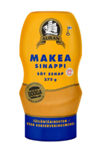 Сладкая горчица Auran Makea Sinappi 275г