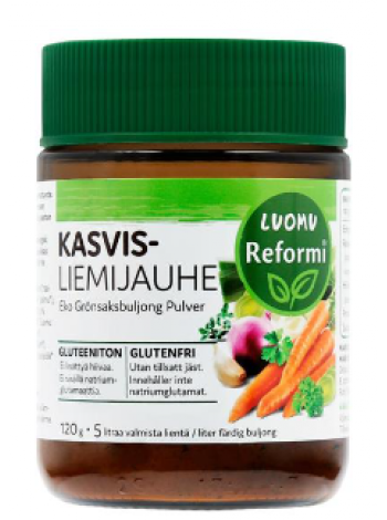 Сухой овощной бульон Reformi Organic 120г в банке