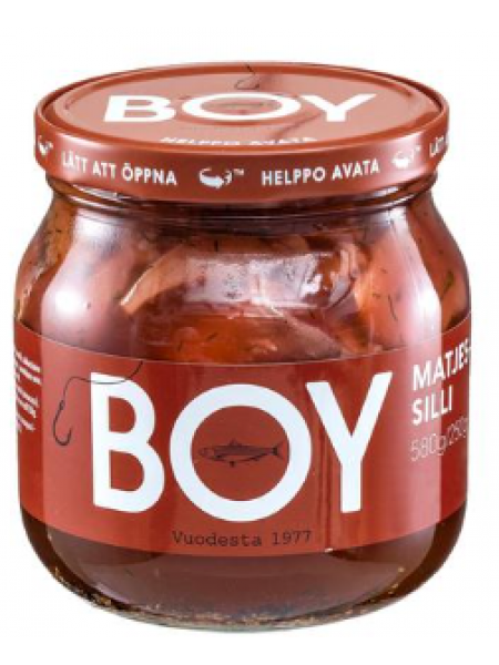 Сельдь в специях Boy matjessilli 580/250г в стекле