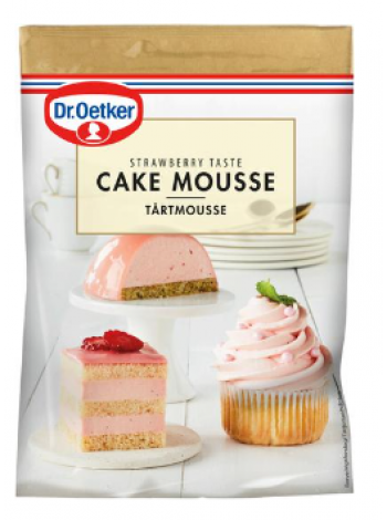 Мусс для торта со вкусом клубники Dr. Oetker 130г