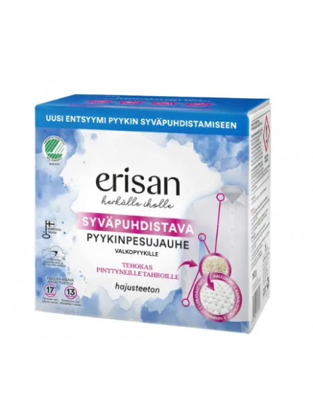 Порошок для глубокого очищения белого белья Erisan Syväpuhdistava 750г