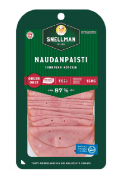 Ветчина Snellman Naudanpaisti 150г в нарезке