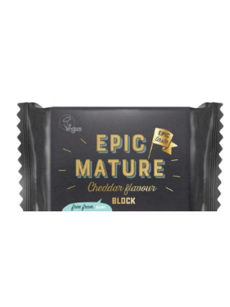 Веганский соевый сыр со вкусом зрелого чеддера Violife Epic Mature Cheddar Flavour Block 200г