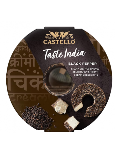 Сыр с черным перцем Castello mustapippuri tuorejuusto 125 г