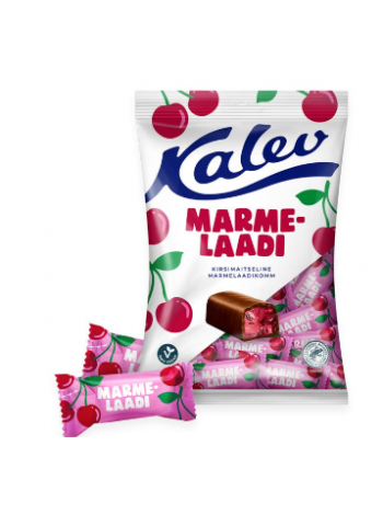 Конфеты мармеладные со вкусом вишни KALEV 175 г