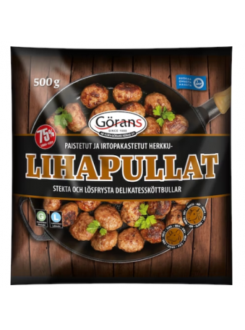 Фрикадельки без глютена и лактозы Görans lihapullat 500г замороженные