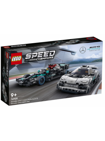 Набор LEGO Speed ​​Champions Mercedes-AMG F1 W12 E Performance и Mercedes-AMG Project One 76909 Для детей старше 9 лет (564 детали)