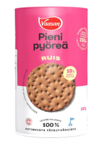 Ржаные хлебцы из непросеянной муки VAASAN PIENI PYÖREÄ Ruis 250 г