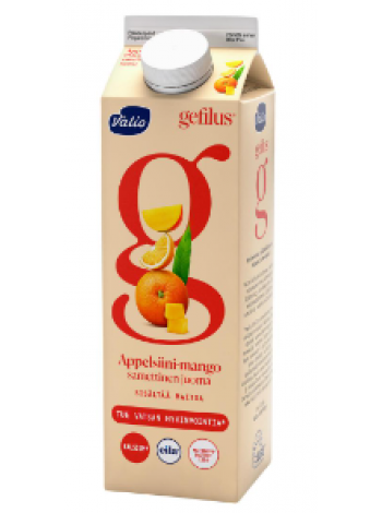 Сок без лактозы Valio Gefilus appelsiini-mango 1 л апельсин-манго без лактозы