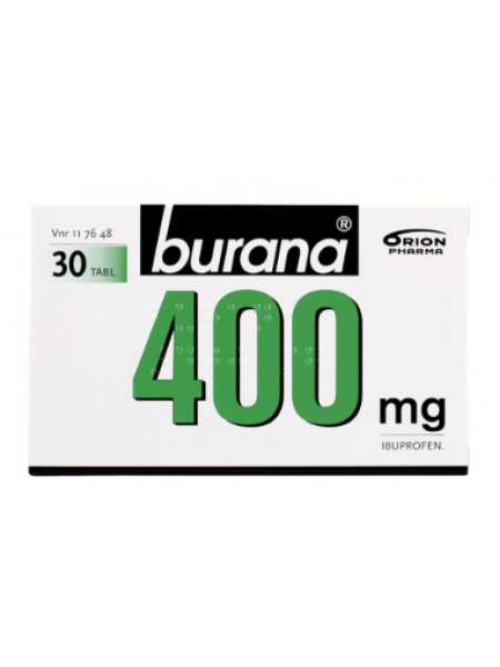 Таблетки обезболивающие BURANA 400mg 30шт