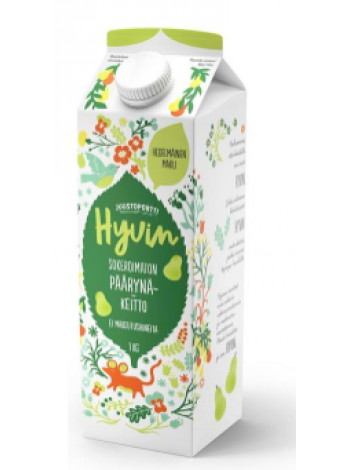 Кисель из грушевого сока Juustoportti Hyvin Sokeroimaton Päärynä Mehukeitto 1л несладкий 