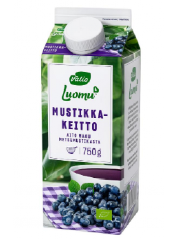 Органический кисель черничный Valio Luomu mustikka keitto 750 мл