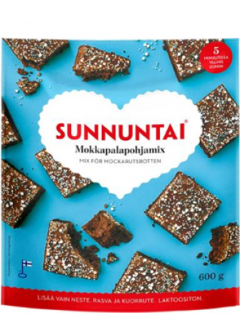 Мучная смесь для выпечки Sunnuntai mokkapalapohjamix 600г
