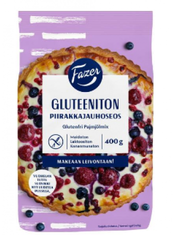 Безглютеновая мучная смесь Fazer Gluteeniton Piirakkajauhoseos 400г для пирогов