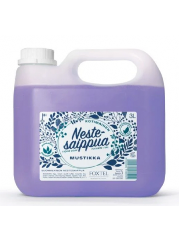 Жидкое мыло с ароматом черники Foxtel NESTESAIPPUA Mustikka 3л в канистре 