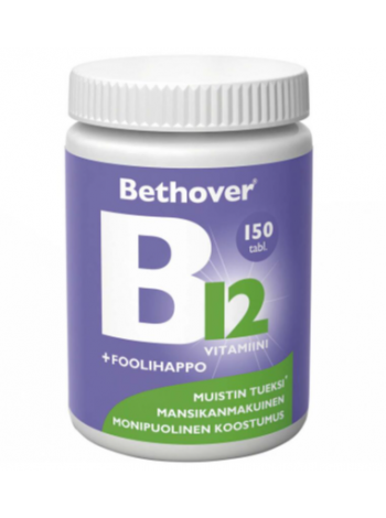 Витамины BETHOVER ВИТАМИН В12 + ФОЛИЕВАЯ КИСЛОТА 150шт