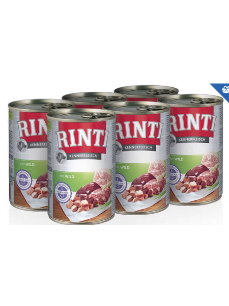 Влажный корм для собак Rinti Villisika 6 x 400 г