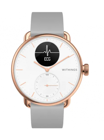 Часы Withings ScanWatch 38mm with silicone band rose gold (550075) розовое золото