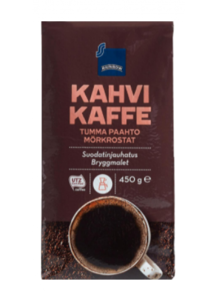 Молотый кофе Rainbow Tummapaahtoinen Kahvi Suodatinjauhatus 450г